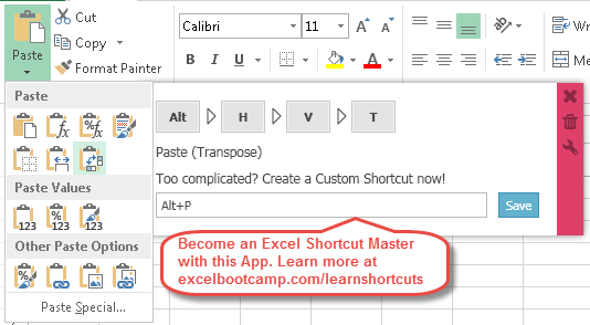 hotkey for fill in excel mac